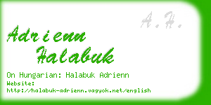 adrienn halabuk business card